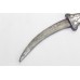 1 Pc Mughal Dagger Knife Silver Work Handmade Damascus Steel Blade Handle B73